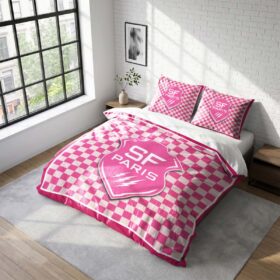 Housse De Couette Stade Français Paris Rugby Club Parure de lit Ensemble De Literie Rugby – Model 26