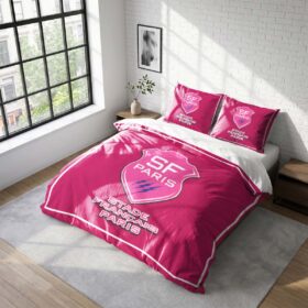 Housse De Couette Stade Français Paris Rugby Club Parure de lit Ensemble De Literie Rugby – Model 27