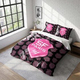 Housse De Couette Stade Français Paris Rugby Club Parure de lit Ensemble De Literie Rugby – Model 28