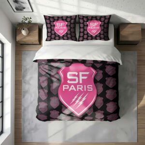 Alternative view of Housse De Couette Stade Français Paris Rugby Club Parure de lit Ensemble De Literie Rugby - Model 28