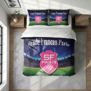 Alternative view of Housse De Couette Stade Français Paris Rugby Club Parure de lit Ensemble De Literie Rugby - Model 29