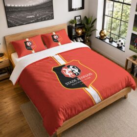 Housse De Couette Stade Rennais FC 18 Parure de lit Ensemble De Literie – SRFC Ligue 1