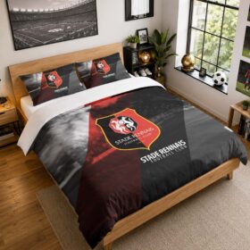 Housse De Couette Stade Rennais FC 5 Parure de lit Ensemble De Literie – SRFC Ligue 1