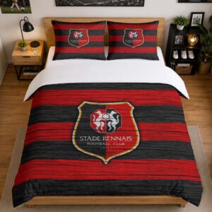 Alternative view of Housse De Couette Stade Rennais FC 7 Parure de lit Ensemble De Literie - SRFC Ligue 1