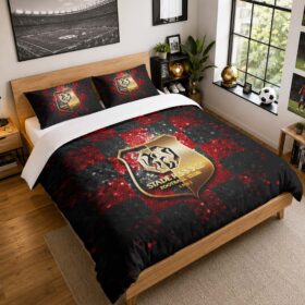 Housse De Couette Stade Rennais FC 8 Parure de lit Ensemble De Literie – SRFC Ligue 1