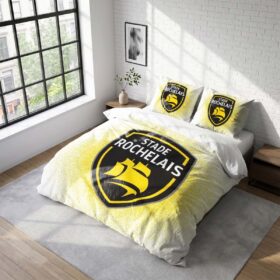 Housse De Couette Stade Rochelais Rugby Club Parure de lit Ensemble De Literie Rugby – Model 02