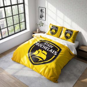 Housse De Couette Stade Rochelais Rugby Club Parure de lit Ensemble De Literie Rugby - Model 17