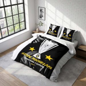 Housse De Couette Stade Rochelais Rugby Club Parure de lit Ensemble De Literie Rugby - Model 19