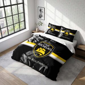 Housse De Couette Stade Rochelais Rugby Club Parure de lit Ensemble De Literie Rugby - Model 22