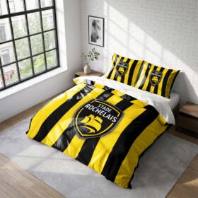 Housse De Couette Stade Rochelais Rugby Club Parure de lit Ensemble De Literie Rugby – Model 23