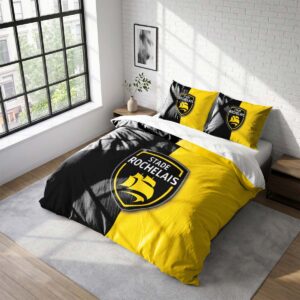 Housse De Couette Stade Rochelais Rugby Club Parure de lit Ensemble De Literie Rugby - Model 24