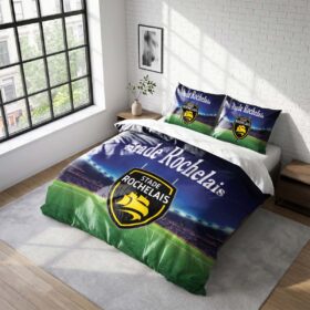 Housse De Couette Stade Rochelais Rugby Club Parure de lit Ensemble De Literie Rugby – Model 28