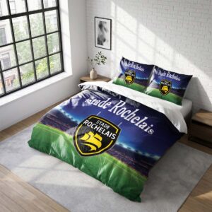 Housse De Couette Stade Rochelais Rugby Club Parure de lit Ensemble De Literie Rugby - Model 28