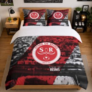 Alternative view of Housse De Couette Stade de Reims 01 Parure de lit Ensemble De Literie - SDR Ligue 1