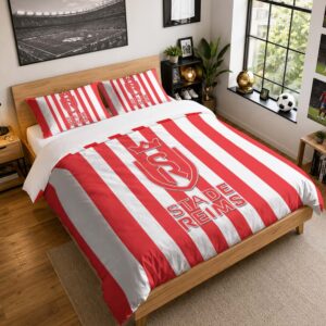 Housse De Couette Stade de Reims 12 Parure de lit Ensemble De Literie - SDR Ligue 1