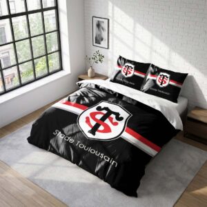 Housse De Couette Stade Toulousain Rugby Club Parure de lit Ensemble De Literie Rugby - Model 11