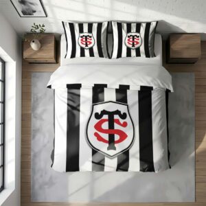 Alternative view of Housse De Couette Stade Toulousain Rugby Club Parure de lit Ensemble De Literie Rugby - Model 12
