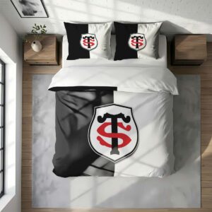 Alternative view of Housse De Couette Stade Toulousain Rugby Club Parure de lit Ensemble De Literie Rugby - Model 13
