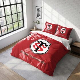 Housse De Couette Stade Toulousain Rugby Club Parure de lit Ensemble De Literie Rugby – Model 15