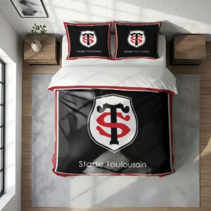 Alternative view of Housse De Couette Stade Toulousain Rugby Club Parure de lit Ensemble De Literie Rugby - Model 16