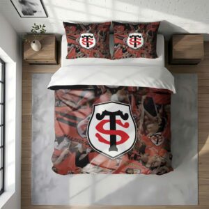 Alternative view of Housse De Couette Stade Toulousain Rugby Club Parure de lit Ensemble De Literie Rugby - Model 18