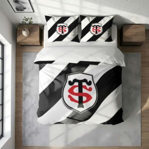 Alternative view of Housse De Couette Stade Toulousain Rugby Club Parure de lit Ensemble De Literie Rugby - Model 19