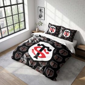 Housse De Couette Stade Toulousain Rugby Club Parure de lit Ensemble De Literie Rugby – Model 21