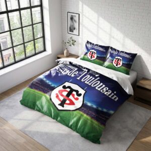 Housse De Couette Stade Toulousain Rugby Club Parure de lit Ensemble De Literie Rugby - Model 22
