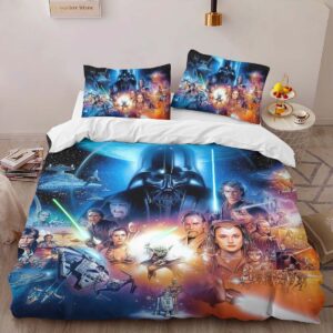 Alternative view of Housse De Couette Star Wars – Tous les Personnages 1002 Parure de lit Ensemble De Literie