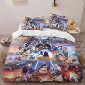 Alternative view of Housse De Couette Star Wars – Tous les Personnages 1005 Parure de lit Ensemble De Literie