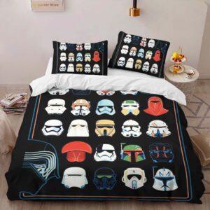 Alternative view of Housse De Couette Star Wars Personnages avec Casques Parure de lit Ensemble De Literie