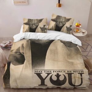 Alternative view of Housse De Couette Star Wars Yoda « Que la Force soit avec toi » Parure de lit Ensemble De Literie