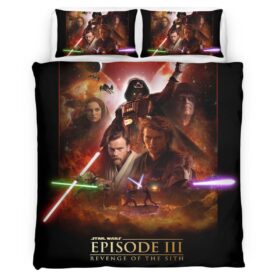 Housse De Couette Star Wars « Tu étais l’Élu » Épisode III Parure de lit Ensemble De Literie