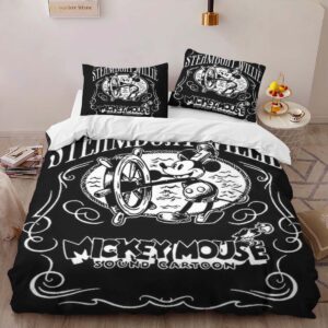 Alternative view of Housse De Couette Mickey Mouse Steamboat Willie 2 Parure de lit Ensemble De Literie