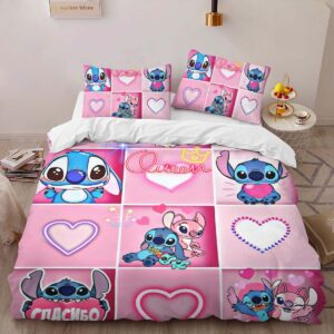 Alternative view of Housse De Couette Stitch Rose Heureux Parure de lit Ensemble De Literie