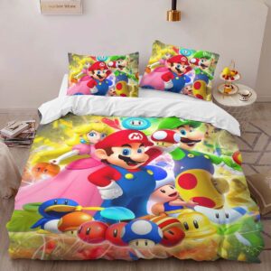 Alternative view of Housse De Couette Personnages Super Mario 17 Parure de lit Ensemble De Literie