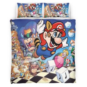 Housse De Couette Personnages Super Mario 33 Parure de lit Ensemble De Literie