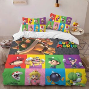 Alternative view of Housse De Couette Personnages Super Mario 39 Parure de lit Ensemble De Literie