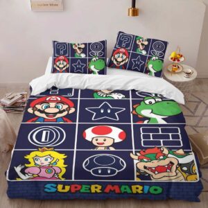 Alternative view of Housse De Couette Personnages Super Mario 46 Parure de lit Ensemble De Literie