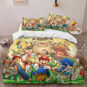 Alternative view of Housse De Couette Super Mario Personnages 5 Parure de lit Ensemble De Literie