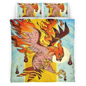 Housse De Couette Flambusard Pokémon Parure de lit Ensemble De Literie