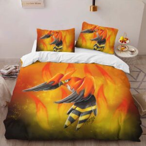 Alternative view of Housse De Couette Flambusard Pokémon 4 Parure de lit Ensemble De Literie