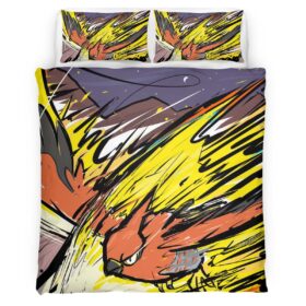 Housse De Couette Flambusard Pokémon 5 Parure de lit Ensemble De Literie