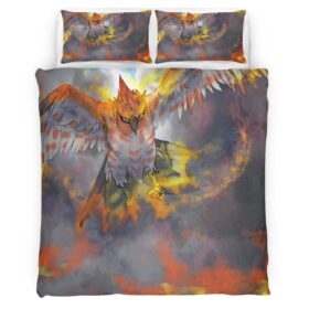 Housse De Couette Flambusard Pokémon 6 Parure de lit Ensemble De Literie