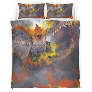 Housse De Couette Flambusard Pokémon 6 Parure de lit Ensemble De Literie