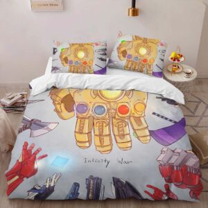 Alternative view of Housse De Couette Gants de Thanos Avengers Marvel Infinity War Parure de lit Ensemble De Literie