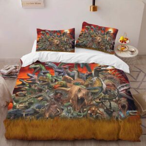 Alternative view of Housse De Couette Les Dinosaures de Jurassic World 3 Parure de lit Ensemble De Literie