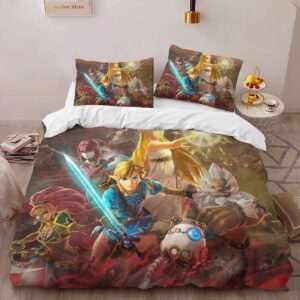 Alternative view of Housse De Couette The Legend of Zelda – Link & Princesse Zelda Tous les Personnages Parure de lit Ensemble De Literie