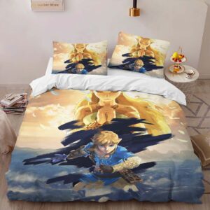 Alternative view of Housse De Couette The Legend of Zelda – Link & Princesse Zelda Tous les Personnages 4 Parure de lit Ensemble De Literie