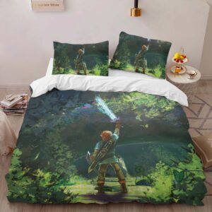 Alternative view of Housse De Couette The Legend of Zelda – Link dans la Forêt Parure de lit Ensemble De Literie